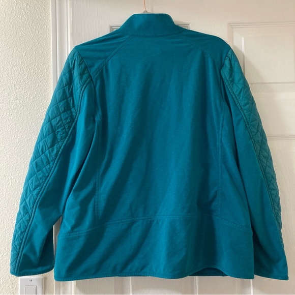 T BY TALBOTS   Carriage Green Jacket Zip Size X - Picture 2 of 16
